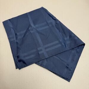 Food Network Stain-Resistant Microfiber Check Napkin Blue Set of 8 Fabric Cloth
